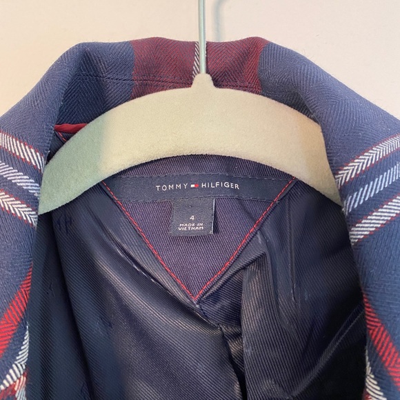 CUSTOM Tommy Hilfiger Red Blue Blazer | Size 4 - Picture 3 of 3